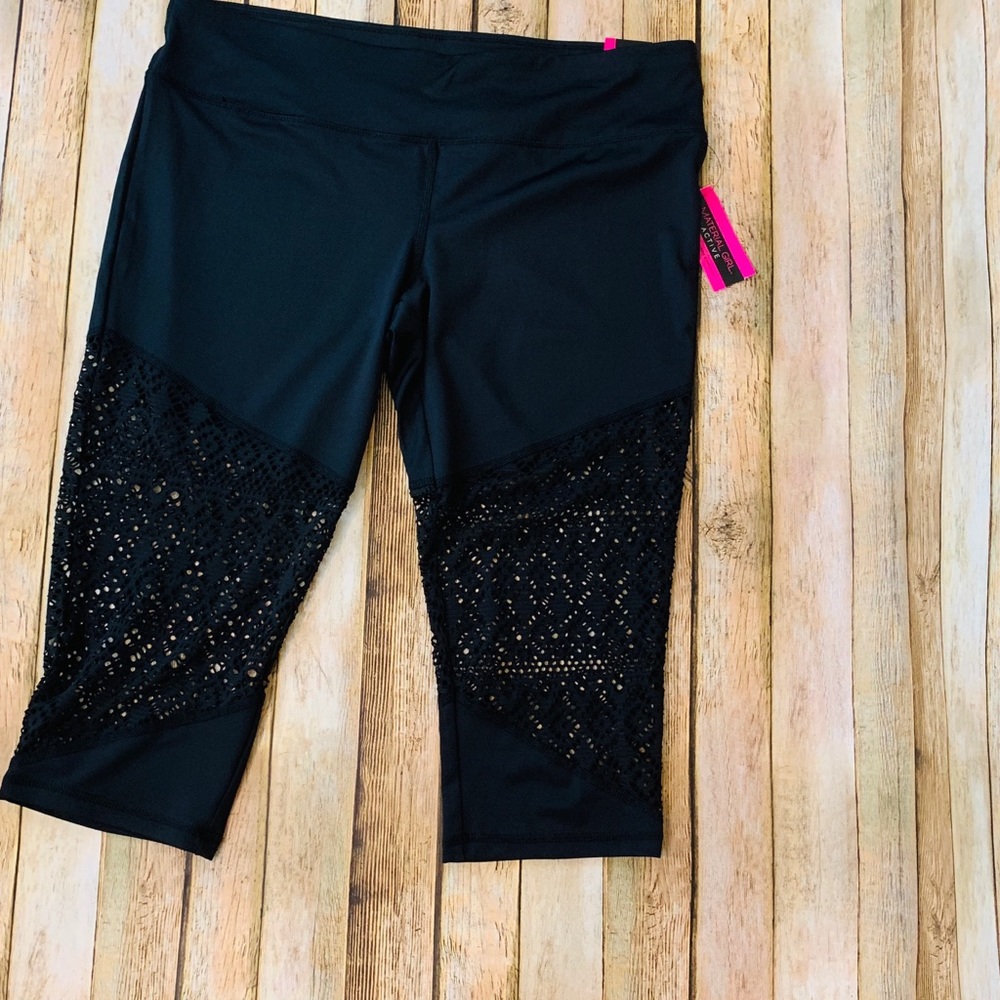 Material Girl Active Black XL Cropped Legging